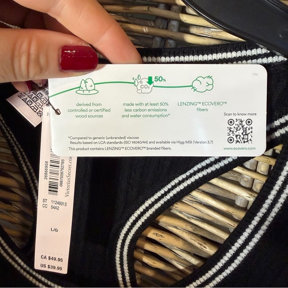 NWT Victoria's Secret Luxe Cable Knit Bralette - size Large - Picture 8 of 12